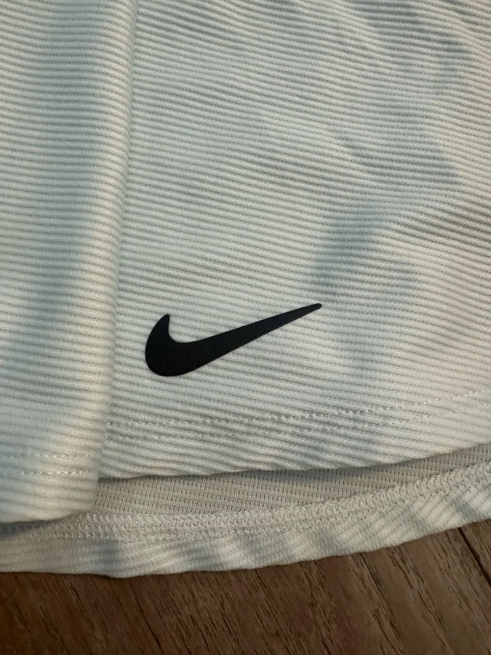 Nike Women’s Light Blue Tennis Skort with Black Swoosh